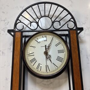 Howard Miller Devahn Wall Clock Antique Bronze Wrought Iron Roman Numeral 625241